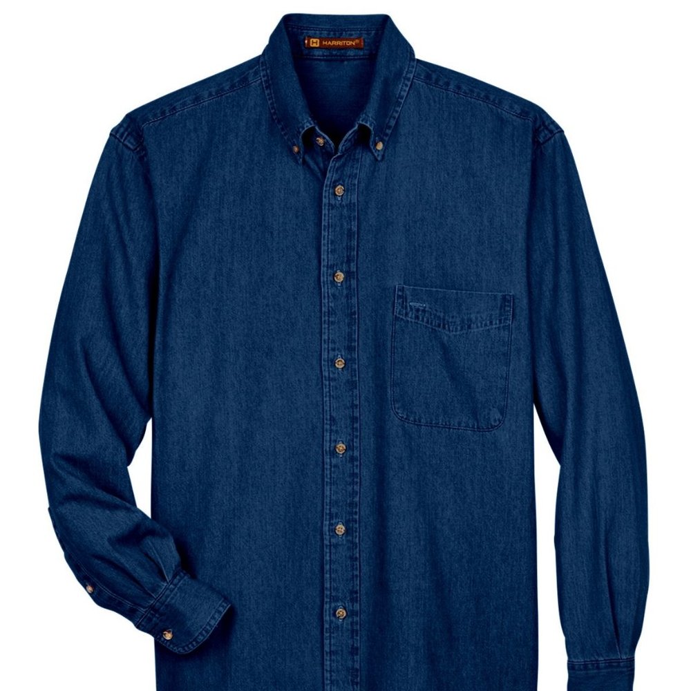 Harriton Men's Denim Shirt